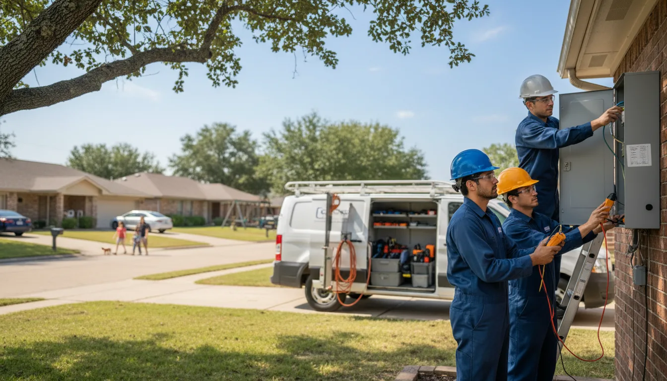 Certified electrician providing emergency electrical services in Hampton, AR